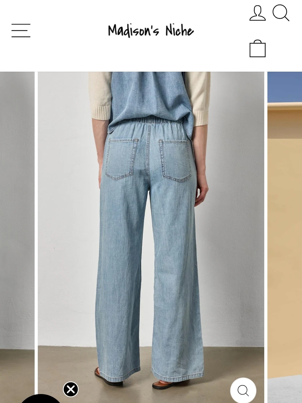 NWoT Lilla P Relaxed Denim Pants Jeans xs - Picture 4 of 11